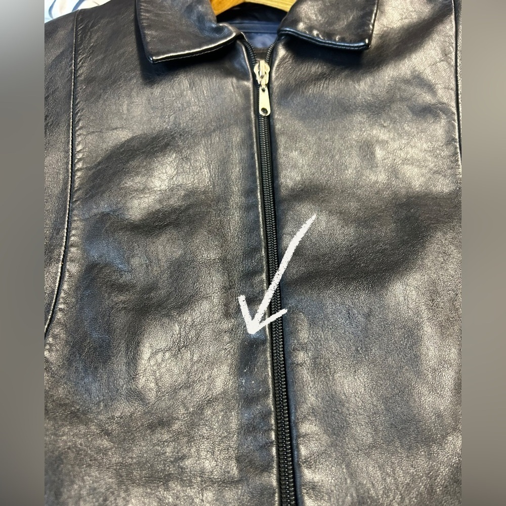 Wilsons Leather Pelle Studio Jacket Women Size Medium Full Zip Black Solid - Picture 16 of 16